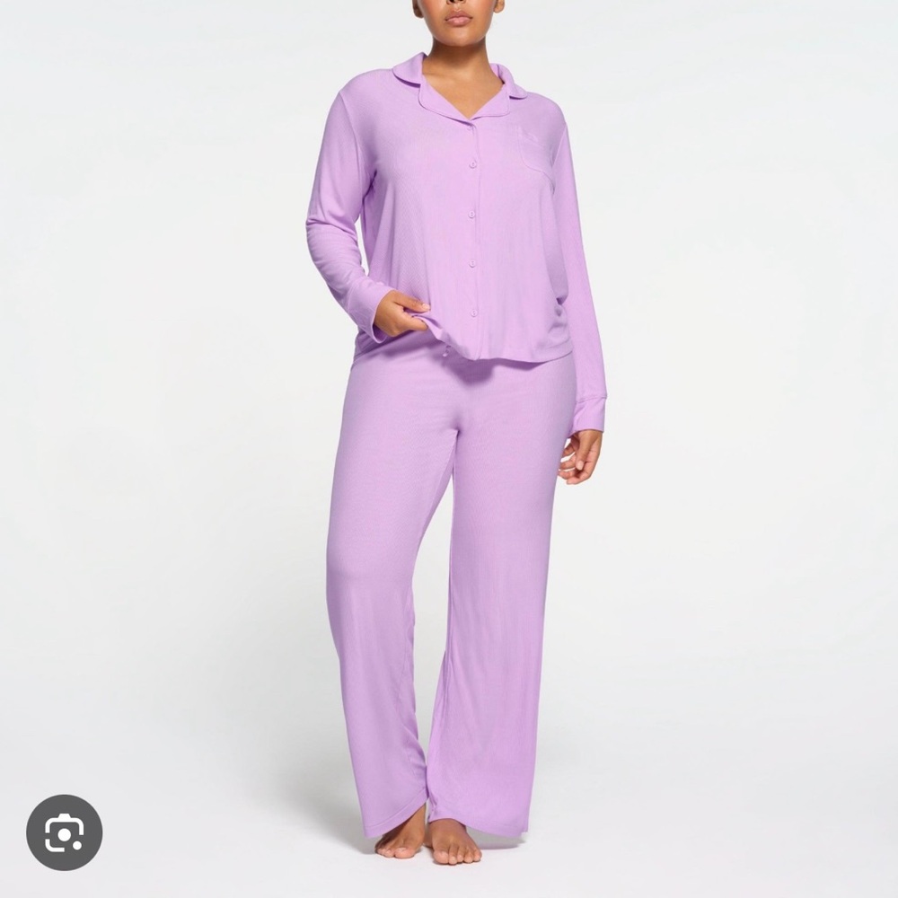 Skims Soft Lounge Ribbed Sleep Set Medium